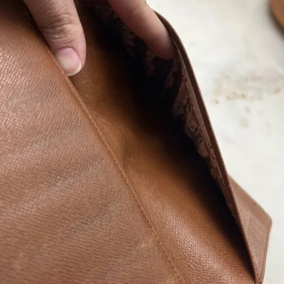 Vintage Louis Vuitton Pochette Passport Trifold Wallet Organizer Case LARGE - Picture 4 of 16